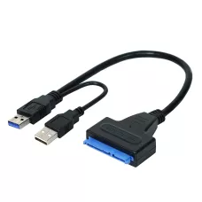 SATA to USB 3.0 / 2.0 Cable Up to 6 Gbps for 2.5/3.5 Inch External HDD,SSD Hard Drive SATA 3 22 Pin Adapter