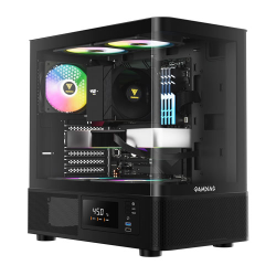 Gamdias Aura GC101M ARGB Micro-ATX Gaming Case - Black