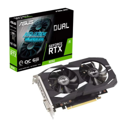 ASUS Dual GeForce RTX 3050 6GB GDDR6 Graphics Card (3 Years Warranty)