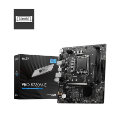 MSI PRO B760M-E DDR5 Micro-ATX Motherboard (LGA 1700, 14th/13th/12th Gen)