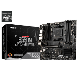 MSI PRO B550M-VDH WIFI Micro-ATX Motherboard (AMD Socket AM4)